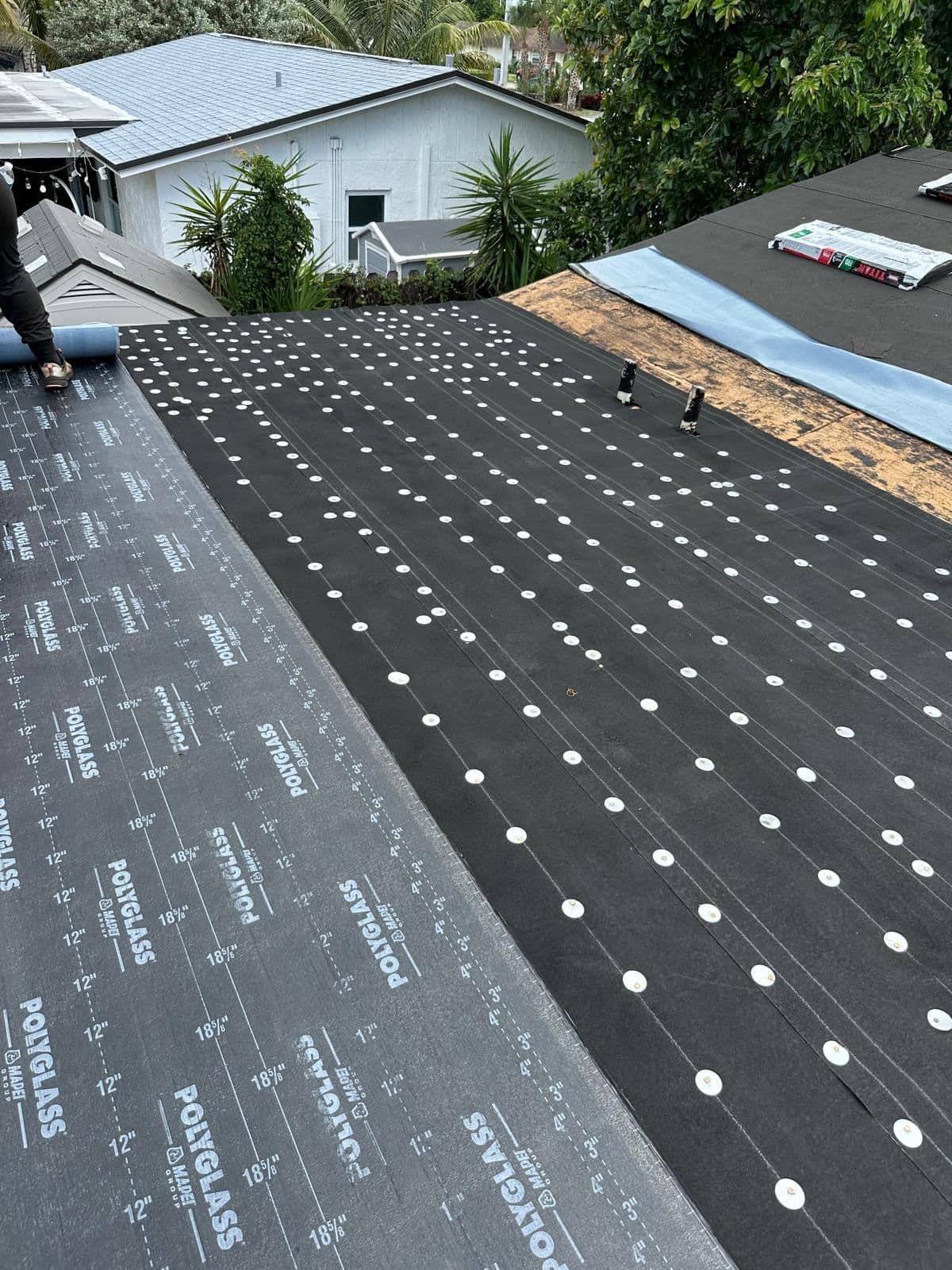 Roof installation - underlayment